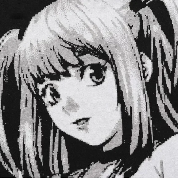 Death Note L Misa Anime Y2K Sweater Size Medium - Picture 2 of 5